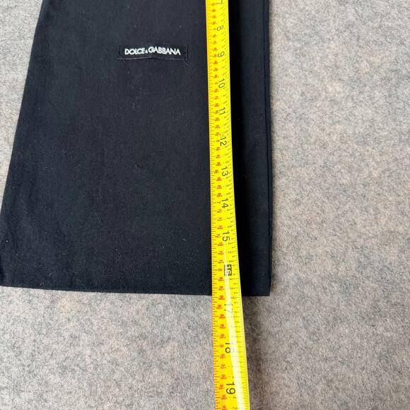 Dolce & Gabbana Designer Black Drawstring Dust Bag Storage Protection 8"x16.75" - Picture 6 of 6